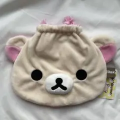 コリラックマ　巾着　フェイスポーチ