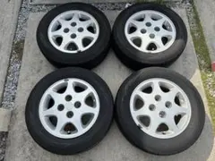 千葉県【155/60R/15】スバル純正15インチホイールタイヤ4本、ハブ径59