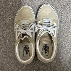 VANS オールドスクール ベージュ スエード スニーカー23cm
