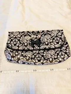 ANNA SUI アナスイ バタフライモチーフ ポーチ 黒 花柄 新品未使用のサムネイル