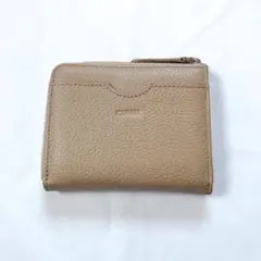 小銭入れ カードケース グレージュ 二つ折り財布 ベージュ