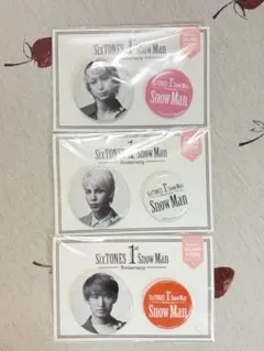 Snow Man バッジ 3個まとめ売り