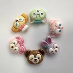 ディズニー　デコパーツ　6個セット