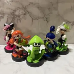 限定amiibo3点+インクリング グリーンガール パープルボーイ オレンジ