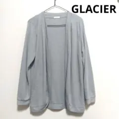 GLACIER　前開き　カーディガン　ライトグレー