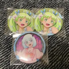 カラオケの鉄人 鹿沼ホタルコ＆シャコモン 缶バッジ - メルカリ