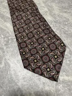 DIOR MONSIEUR ディオール シルク 総柄 ペイズリー 紋章ネクタイ