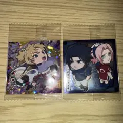 NARUTOシールウエハース5弾 ウルトラレア テマリ サスケ&サクラ
