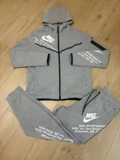 ナイキテックフリース　セットアップ　上下　Lサイズ　グレー　美品