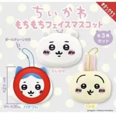 もちもちフェイスマスコット　ハチワレ