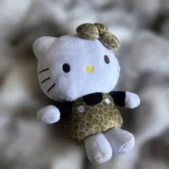 ハローキティ ヒョウ柄 ぬいぐるみ ポーチ　約30cm
