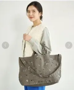 エルエルビーン/別注 ペイントプラッターグローサリートートバッグ