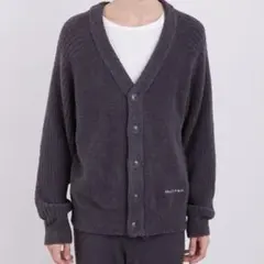 試着のみ　ジェラートピケ　メンズ長袖カーディガン　パジャマ　ルームウェア　紺色