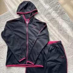 NIKE ジャージ上下セット　レディース　DRY-FIT ブラック×ピンク