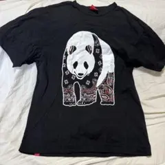 OJICO BANDANA パンダデザイン Tシャツ ブラック　Lサイズのサムネイル