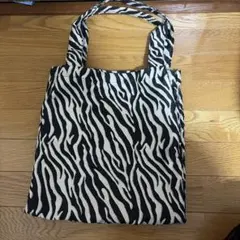 LOWRYSFARM ゼブラ柄 トートバッグ