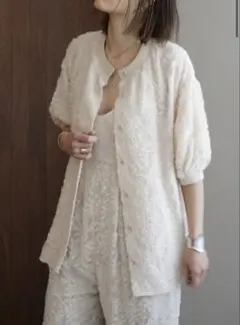 CLANE フリンジカーディガン