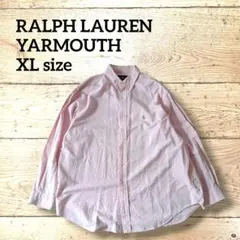Ralph LaurenラルフローレンYARMOUTHピンク★ポニー刺繍XL