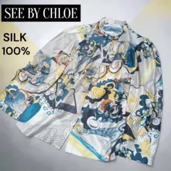 美品★SEE BY CHLOE★シーバイクロエ★ブラウス★シルク★ボウタイのサムネイル