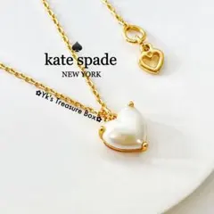 B627/kate spade /パール ハート ペンダント ネックレス