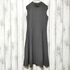 UNIQLO ユニクロ (S)　コットンモダール フレアワンピース ノースリーブ