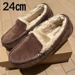 UGG モカシン 24㎝ アンスレー　ブラウン