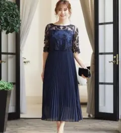 【GIRL】7分袖ワンピース　Mサイズ