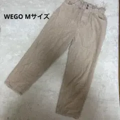 ベージュ コーデュロイ ストレートパンツ WEGO