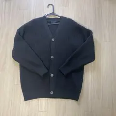 BACK NUMBER ダークグレー Vネック ニットカーディガン