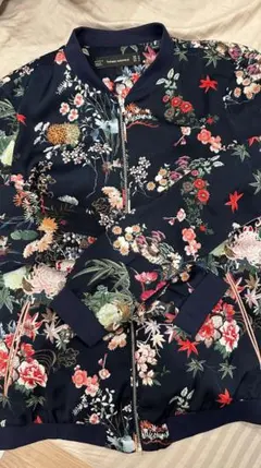 ZARA 花柄 ポタニカル ブルゾン ジャケット