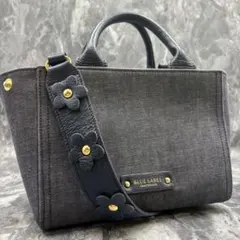 極美品 ブルーレーベルクレストブリッジ ショルダーバッグ 2way デニム