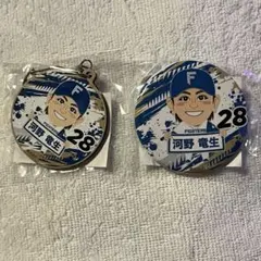 28 河野竜生　缶バッジ　キーホルダー
