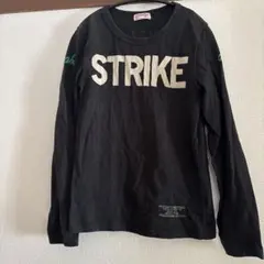 長袖カットソー 黒 STRIKE WIN A STRAIGHT VICTORY