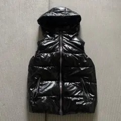 Patent Hooded Padded Vest WL