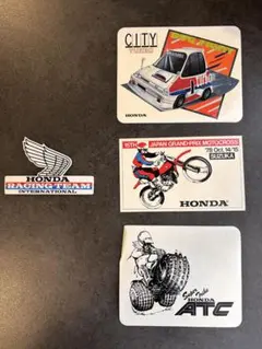 HONDA ホンダ ヴィンテージ ステッカー 4枚セット