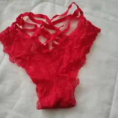 レース 赤 ショーツ