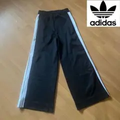 アディダス　サイドパープルラインジャージパンツ