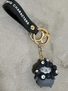 関西大阪万博 ポムポムプリン黒ミャクミャク サンリオ 立体マスコットキーホルダー