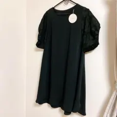 新品タグ付き！袖レースワンピ