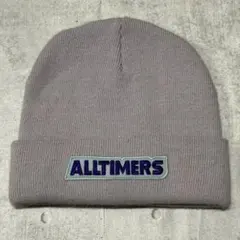 ALLTIMERS リブニット帽 刺繍ワッペンロゴワンポイント オールタイマーズ