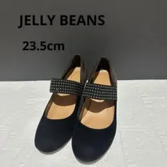 ★ JELLY BEANS スエード調 スタッズストラップパンプス