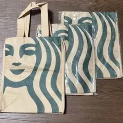 SALE‼️ スタバ　クラフトペーパーバック3枚（耐久性に優れ破れにくく強い）