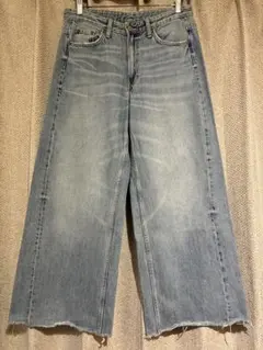 ライトブルー フレアデニム