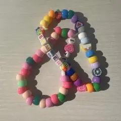 海外ガール風ビーズブレスレット ハンドメイド