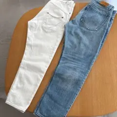 Monameストレートデニム 2点セット Monameストレートデニム 2点セット - メルカリ