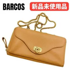 【新品未使用品】BARCOS バルコス ショルダーウォレット　ゴールドチェーン