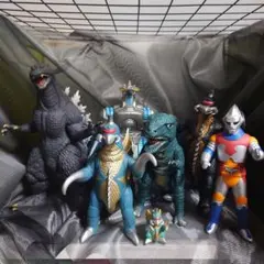 ゴジラ ソフビセット ゴロザウルス ジェットジャガー ガイガン モゲラのサムネイル