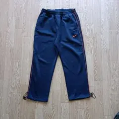 NIKE ジャージパンツ ネイビー オレンジ