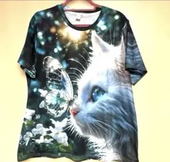 ユニセックス　Tシャツ　猫柄