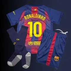 《140サイズ》 ロナウジーニョ バルサ 1st 復刻版 ユニフォーム 新品